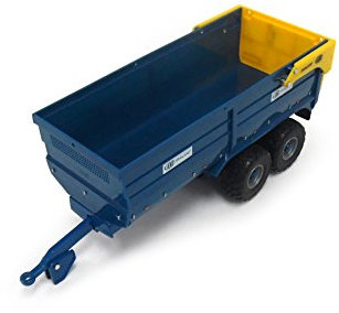 TOMY Britains Silage Anhänger Kane in blau - Traktoranhänger aus Metall - fördert die Geschicklichkeit Ihres Kindes - ab 3 Jahre