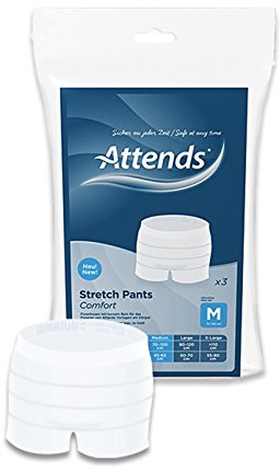 Attends Stretch Pants Comfort Medium Pack of 3