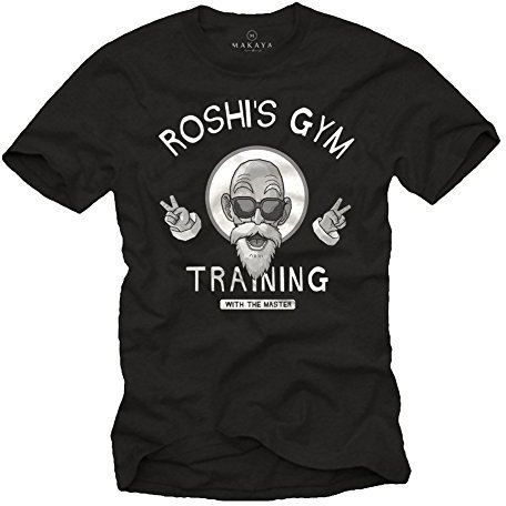 Dragon Roshi´s Gym T-Shirt Training WIHT The Master schwarz M