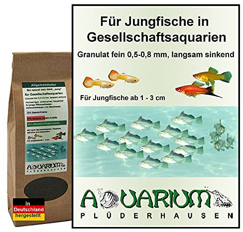 AQUARIUM-PLÜDERHAUSEN Jungfisch Futter f. Gesellschaftsaquarien, Tropheus-Arten, Gran 0,5-0,8mm, 250 ml/125g