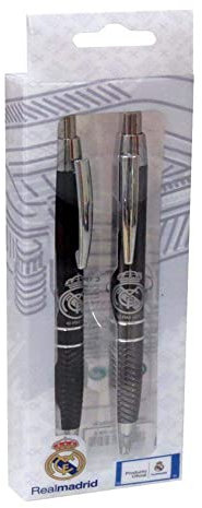 Real Madrid SET-260-RM Set Bolígrafo y Roller Metal