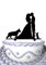 meijiafei Braut und Bräutigam mit Hund Little Cat Hochzeit Custom Tortenaufsatz