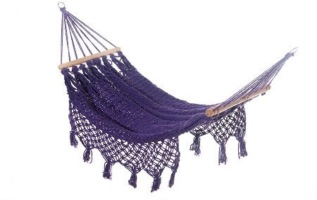 TouCan Hammocks A Organic Cotton Cat Hammock Bed Pet Swing Cradle in Purple