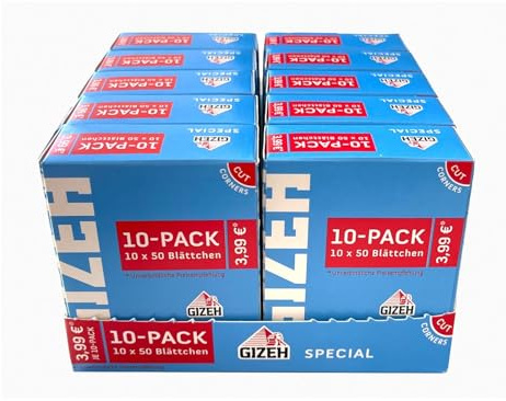 Gizeh Special blau kurzes Papier / Paper 100 Heftchen a 50 Blatt 5000 Blatt, M