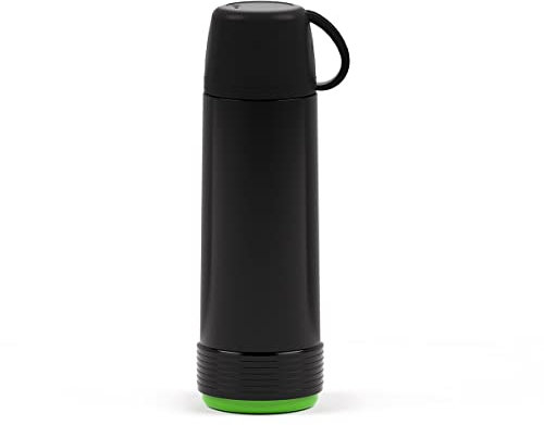 Valira 6112/128 Termo para liquidos de 1 L Hecho en España, Color Negro-Verde