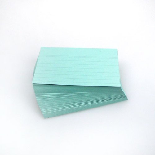 Office Line Karteikarten, blau, 190 g, DIN A6, 100 Stück, liniert, Art.Nr.: 770289