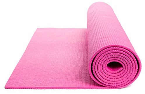 DOBO® Tappeto Tappetino Yoga Addominali Aerobica Palestra Fitness Ginnastica Pilates Antiscivolo (Rosa)