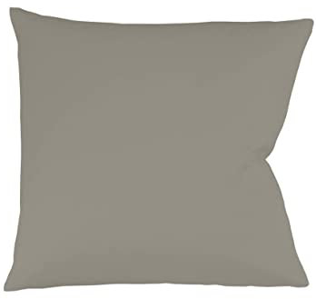 Fleuresse Colours Kissenbezug, Mako Satin, Grau, 80 x 80 cm