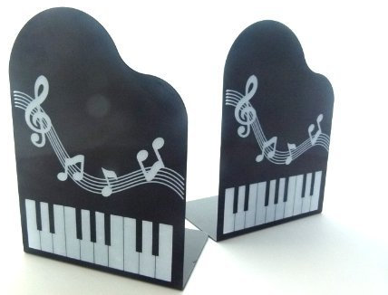 FunMusic Serre - Piano à queue avec le livre de note de musique était en forme de paire