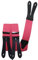 Harrys-Collection Hosenträger Knopfloch echte Lederpatten 11 Farben, Größen:130 cm, Farben:neonpink