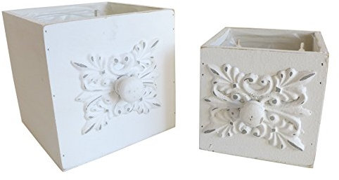 2er Set Pflanztopf ~ Schublade Vintage ~ Übertopf Pflanzgefäß Blumentopf Deko