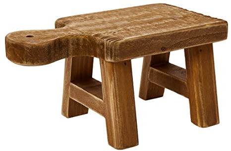 Creative Co-op Kleiner Holzsockel mit Griff