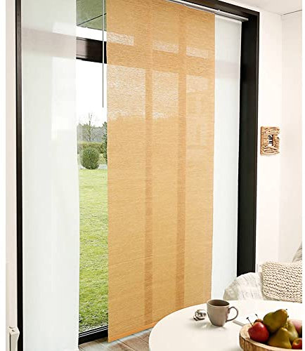 MADECOSTORE Panneau Japonais Tamisant Paille Tissée - Paille - L45 x H260cm