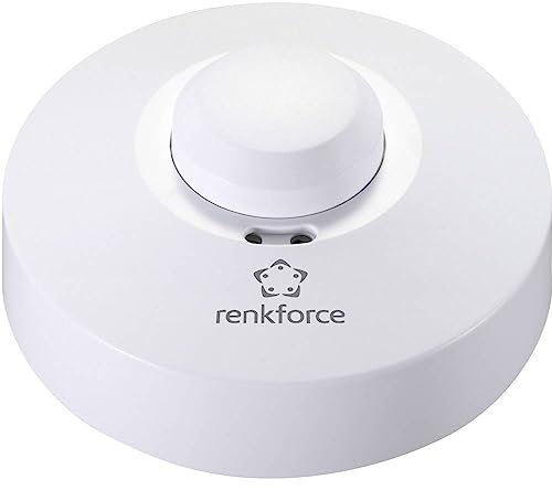 Renkforce 1362921 Decke, Aufbau HF-Bewegungsmelder 360° Relais Weiß IP20