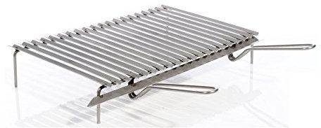 Griglia inox 18/10 raccogli sugo Cm. 70 x 40 Art.55442 - 100% MADE IN ITALY - Griglia per barbecue, Griglie per camino