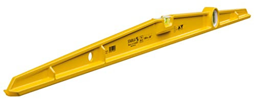 STABILA Wasserwaage Type 81 S, 100 cm, robustes Alu-Druckgussprofil, 1 Horizontal-Libelle, 1 Vertikal-Libelle, Made in Germany