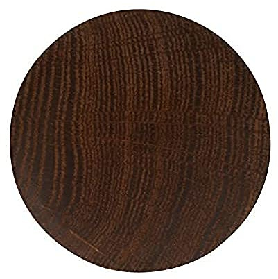HOME IT® Möbelknopf Ø75 mm aus geräucherter Eiche – Wandhaken oder Möbelgriff – Inklusive Dübel und Montageschraube – FSC®-zertifiziert