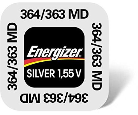 ENERGIZER Lot de 8 Blisters de 1 Pile Oxyde d'Argent 364/363
