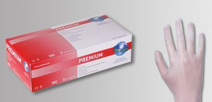 Unigloves Premium, Vinyl, Untersuchungs - Einmalhandschuh*, Größe L (1x100 Stück)