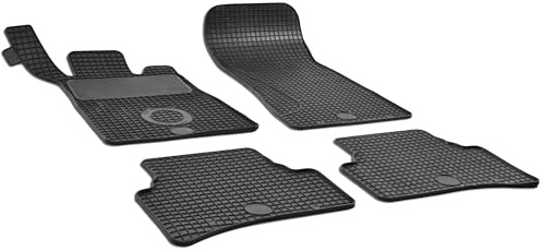 WALSER DirtGuard Gummi Fussmatten Auto für Mercedes-Benz C-Klasse (W203) 05/2000-12/2007, 100% passgenaue Auto Fußmatten, robuste Universal Fußmatte Auto, Gummimatten Auto