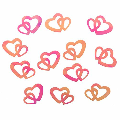 100 Stk Deko Doppel Herzen Rosa Tischdeko Streudeko Hochzeit