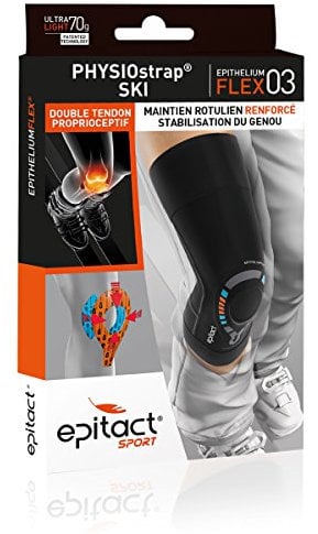 Epitact Sport-Kniebandage „Epithelium Flex 03“ L Schwarz