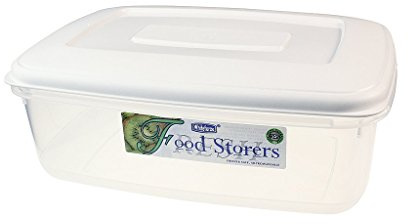 Whitefurze Plastic Food Storage Container Rectangular 2L