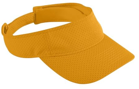 Augusta Sportswear Women's Athletic Mesh Visor - Stylish Sun Hat for Golf, Running, and Outdoor Activities, Gold