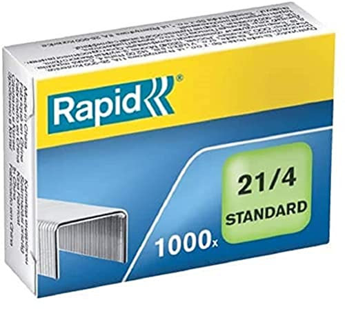 Rapid Heftklammern (21/4 mm, Standard, verzinkt) 1000 Stück