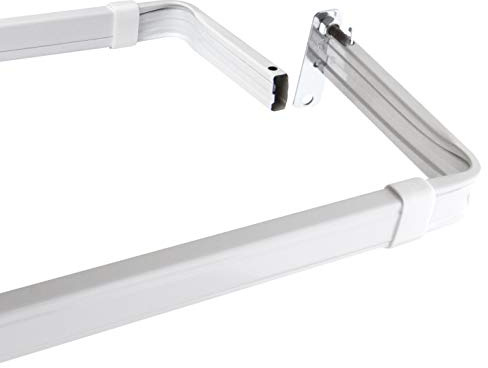 Lockseam 3 Clearance Curtain Rod 18-28 inch, White
