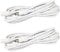 LITAELEK 2pcs 2.5m DC 12V Verlängerungskabel 5.5mm x 2.1mm DC Stecker Buchse DC 0-36V Männlich Weiblich Verlängerung Kabel Netzkabel Verbinder for LED Streifen LED Strip, CCTV Kamera, usw, Weiß