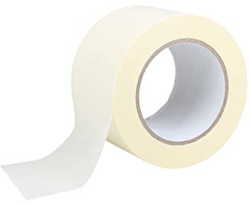 ProDec 75 mm x 50 m, Abdeckband für mehrere Oberflächen für Streicharbeiten, Malerband für scharfe Farblinien, Weiß