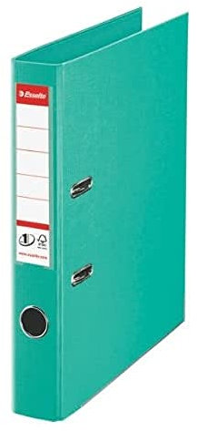Esselte A4 Lever Arch File, Light Green, 52mm Spine, Plastic, 811412