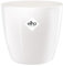 Elho Brussels Diamond Round 22 - Vaso per Interno - Ø 22.4 x H 20.1 cm - Bianco/White