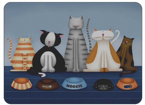 Plymouth Pottery - Hungry Cats Placemats - Set of 6