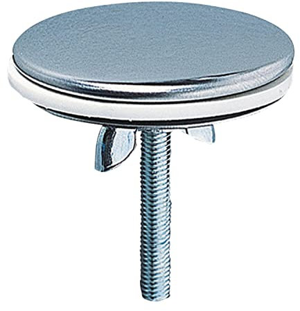 Wirquin 39252004 Cache trou en inox D43 pour évacuation, chromé