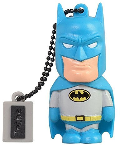 Tribe - Llave USB 8 GB Batman - Memoria Flash Drive 2.0, Personaje Original DC Comics, Llave USB Compatible con Windows, Linux e Mac