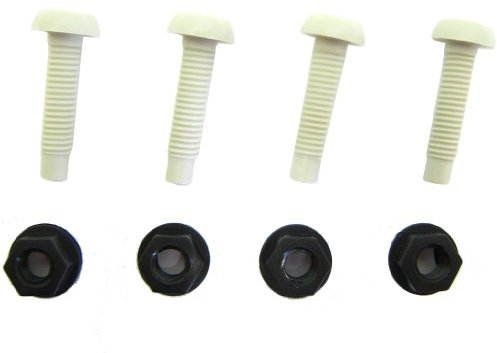 All Trade Direct 8 Pcs Long Number Plate Bolts Nuts Caps Screws Fitting