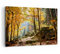 Moderne Impression sur Toile 100x70cm Image Tableau Decoration Murale Automne montagne forêt nature Tableaux Decoratifs Muraux Chambre Horizontal Deco Cadre Décoration Salon Art Wall AA100x70-2713