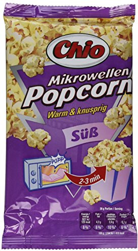 Chio Mikrowellen Popcorn Warm & Knusprig Süß 22 x 100g Beutel