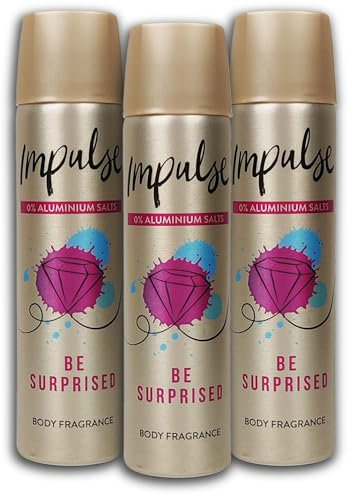 3 er Pack Impulse Deospray Be Surprised 3 x 75 ml