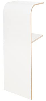 Tojo find | Wandkommode mit Zwei Ablagefächern | Wandablage für Schlüssel/Handy/Geldbeutel | Designer Regal | Weiß | 31 cm x 25 cm x 85 cm (L x T x H) | Regalkonsole aus beschichtetem Holz