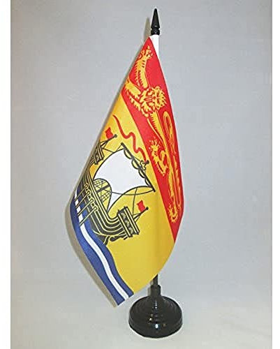 AZ FLAG - Tischflagge New Brunswick - 21x14 cm - Nouveau-Brunswick Tischfahne 14 x 21 cm - Flaggen