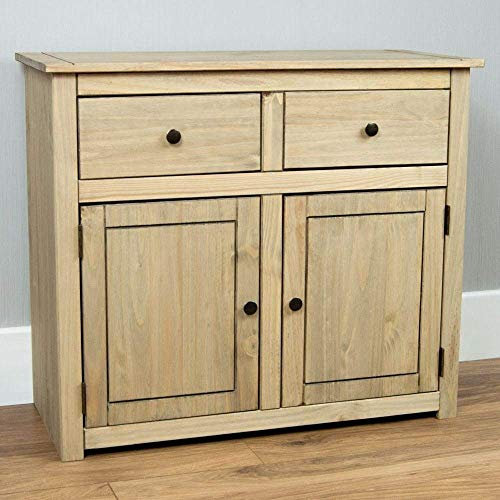Vida Designs Panama Sideboard 2 Door 2 Drawer Solid Pine Living Room Home Furniture