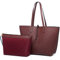 Miss Lulu Shopper für Damen Schultertasche Damen Groß Tasche Damen Modern Einkaufstasche PU-Leder Henkeltasche Damen Praktisch Handtaschen-2 Stück Set