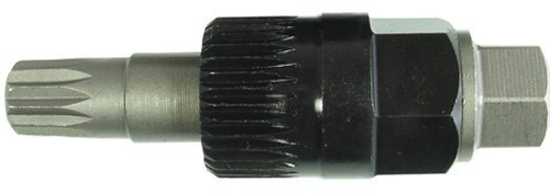 Alkan Extra kurze Steckkschlüssel XZN-Profil Bit-Einsatz M10 für Vielzahn Schrauben und Spezial Vielzahn-Adapter mit 33-Zähne (Montage-Demontage-Bit für Lichtmaschine/Freilaufriemenscheibe), 2-tlg.