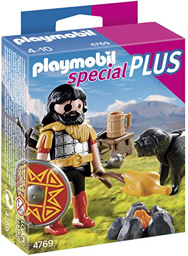PLAYMOBIL 4769 Barbar mit Hund am Lagerfeuer