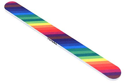 Tropical Shine Nail File Medium 180 Fine 240 grit. Emery Boards. Rainbow.