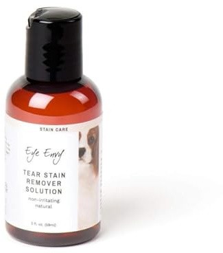 Eye Envy Tear Stain Cleaner Solution for Dogs. 100% Natural, Safe. Recommended by AKC Breeders, Handlers, Groomers. 59ml. Made in USA