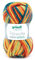 Gründl Wolle Filzwolle Color zum Stricken und Filzen - Wolle zum Stricken aus 100% Schurwolle - 1 x 50 g - blaugrün-Ocker-rotorange Multicolor